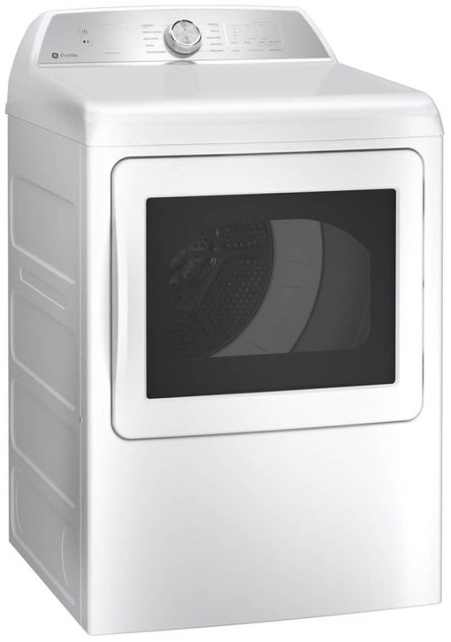 GE Profile 7.4 Cu. Ft. White Gas Dryer With Sanitize Cycle And Sensor Dry - Image 4