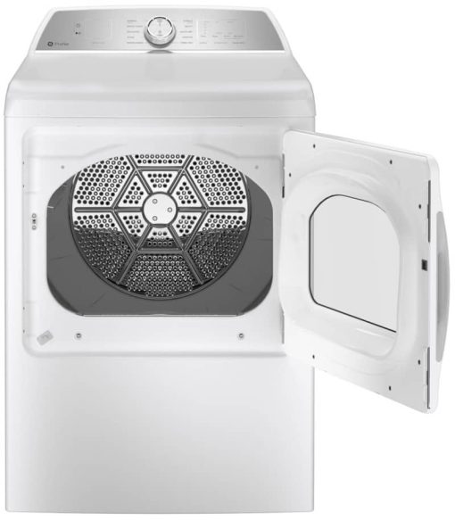 GE Profile 7.4 Cu. Ft. White Gas Dryer With Sanitize Cycle And Sensor Dry - Image 2