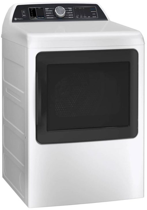 GE Profile 7.4 Cu. Ft. White Smart Electric Dryer With Sanitize Cycle And Sensor Dry - Image 4