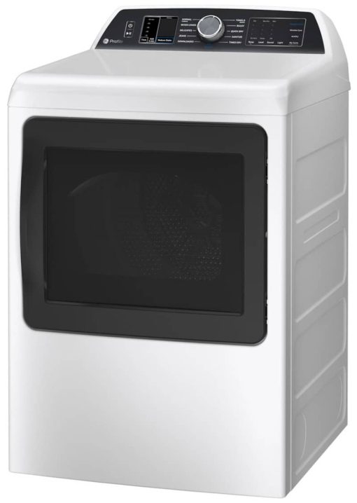 GE Profile 7.4 Cu. Ft. White Smart Electric Dryer With Sanitize Cycle And Sensor Dry - Image 3