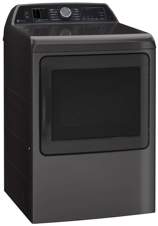 GE Profile 7.4 Cu. Ft. Diamond Gray Smart Gas Dryer With Sanitize Cycle And Sensor Dry - Image 4