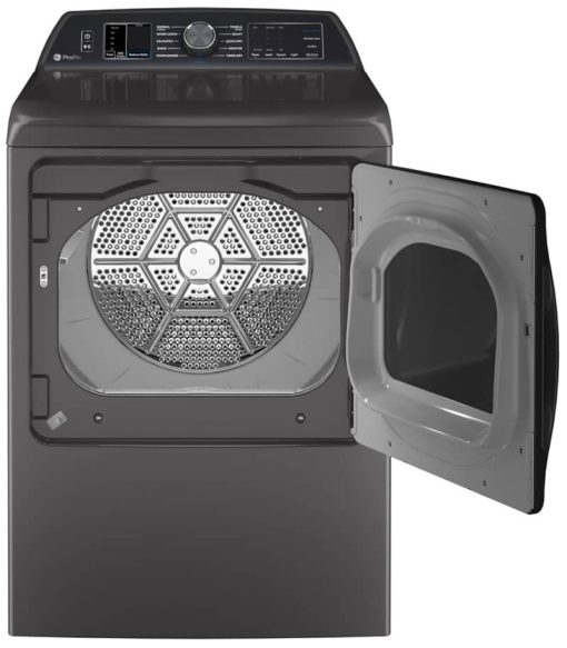 GE Profile 7.4 Cu. Ft. Diamond Gray Smart Gas Dryer With Sanitize Cycle And Sensor Dry - Image 2