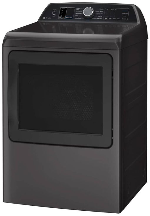 GE Profile 7.4 Cu. Ft. Diamond Gray Smart Gas Dryer With Sanitize Cycle And Sensor Dry - Image 3