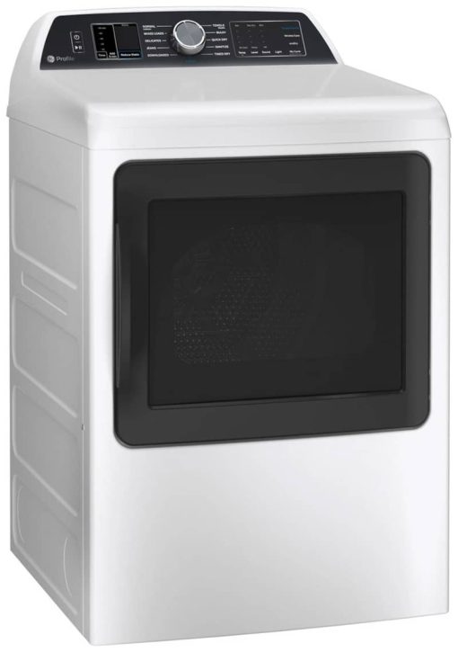 GE Profile 7.4 Cu. Ft. White Smart Gas Dryer With Sanitize Cycle And Sensor Dry - Image 4