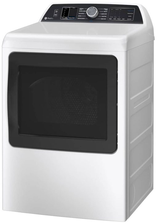 GE Profile 7.4 Cu. Ft. White Smart Gas Dryer With Sanitize Cycle And Sensor Dry - Image 3