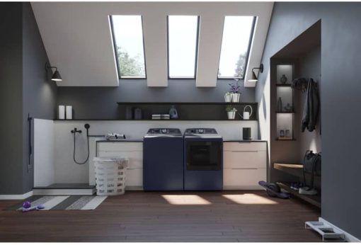 GE Profile 7.3 Cu. Ft. Sapphire Blue Smart Electric Dryer With Fabric Refresh - Image 7