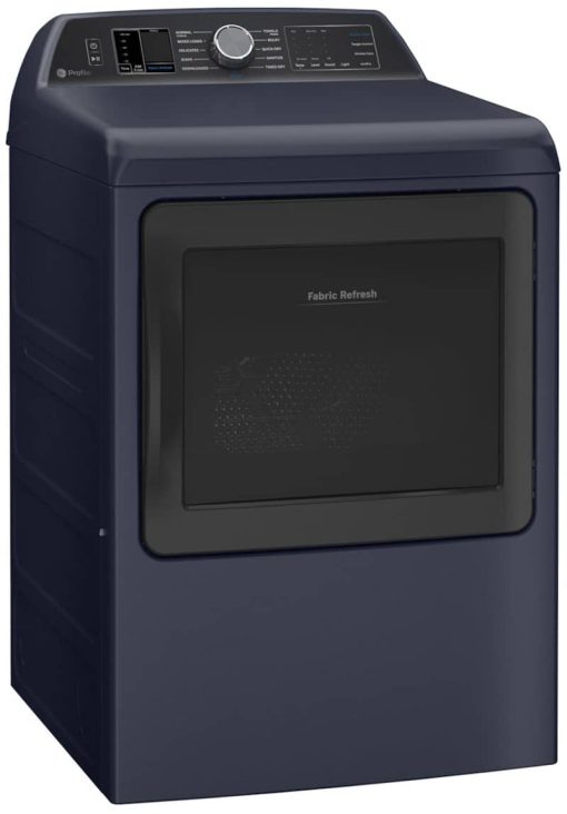 GE Profile 7.3 Cu. Ft. Sapphire Blue Smart Electric Dryer With Fabric Refresh - Image 4