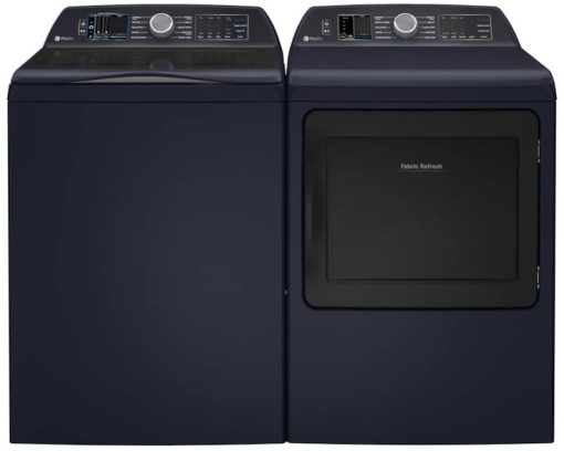 GE Profile 7.3 Cu. Ft. Sapphire Blue Smart Electric Dryer With Fabric Refresh - Image 6