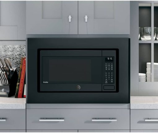 GE Profile ADA 1.5 Cu. Ft. Black Countertop Convection Microwave - Image 4