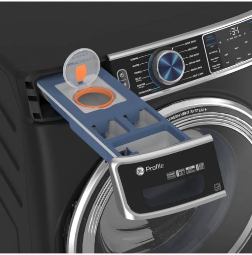 GE Profile ADA 5.3 Cu. Ft. Carbon Graphite Smart Front Load ENERGY STAR Steam Washer With Adaptive SmartDispense UltraFresh Vent System Plus With OdorBlock - Image 5
