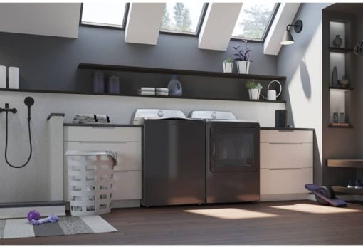 GE Profile 5 Cu. Ft. Diamond Grey Washer With Smarter Wash Technology And FlexDispense - Image 8