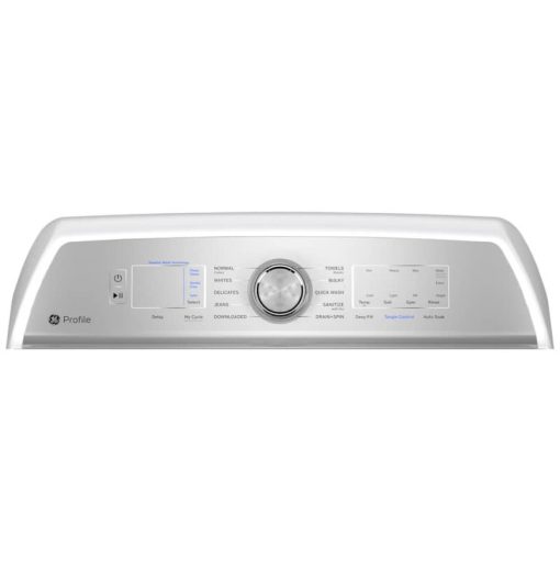 GE Profile 5 Cu. Ft. White Washer With Smarter Wash Technology And FlexDispense - Image 4