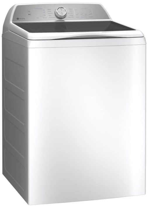 GE Profile 5 Cu. Ft. White Washer With Smarter Wash Technology And FlexDispense - Image 3