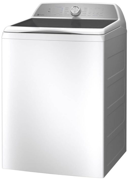 GE Profile 5 Cu. Ft. White Washer With Smarter Wash Technology And FlexDispense - Image 2