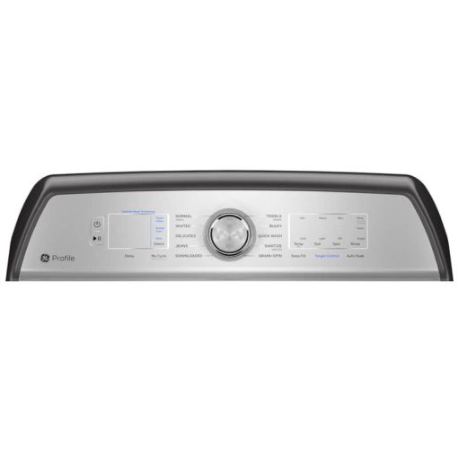GE Profile 4.9 Cu. Ft. Diamond Grey Washer With Smarter Wash Technology And FlexDispense - Image 4