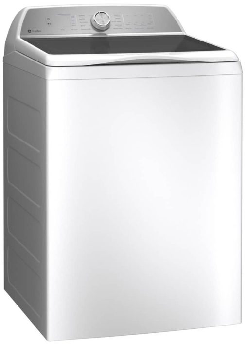 GE Profile 4.9 Cu. Ft. White Washer With Smarter Wash Technology And FlexDispense - Image 3