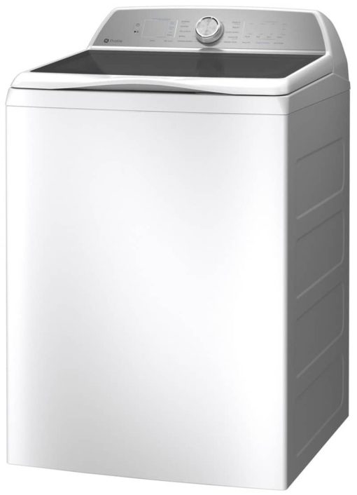 GE Profile 4.9 Cu. Ft. White Washer With Smarter Wash Technology And FlexDispense - Image 2