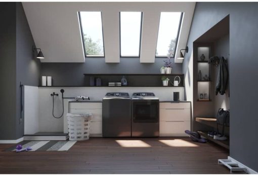 GE Profile 5.4 Cu. Ft. Diamond Gray Washer With Smarter Wash Technology And FlexDispense - Image 6