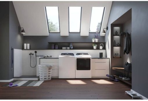 GE Profile 5.4 Cu. Ft. White Washer With Smarter Wash Technology And FlexDispense - Image 6
