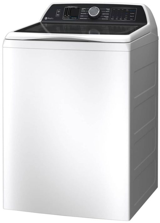 GE Profile 5.4 Cu. Ft. White Washer With Smarter Wash Technology And FlexDispense - Image 2