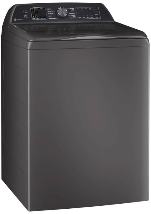 GE Profile 5.3 Cu. Ft. Diamond Gray Washer With Smarter Wash Technology And FlexDispense - Image 3