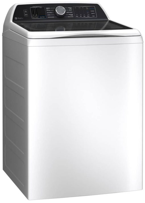 GE Profile 5.3 Cu. Ft. White Washer With Smarter Wash Technology And FlexDispense - Image 3