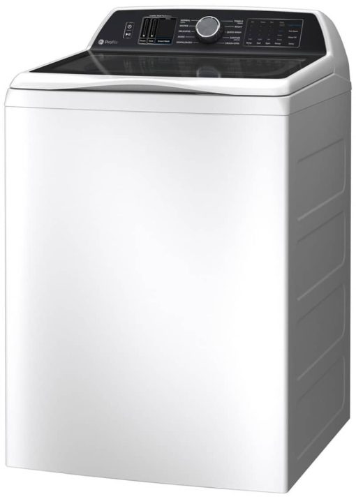 GE Profile 5.3 Cu. Ft. White Washer With Smarter Wash Technology And FlexDispense - Image 2