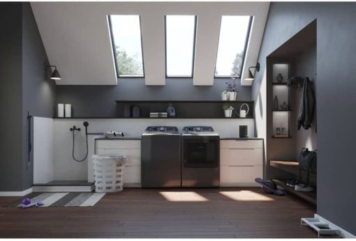 GE Profile 5.4 Cu. Ft. Diamond Gray Washer With Smarter Wash Technology And FlexDispense - Image 7