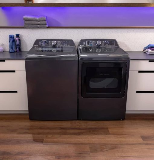 GE Profile 5.4 Cu. Ft. Diamond Gray Washer With Smarter Wash Technology And FlexDispense - Image 8