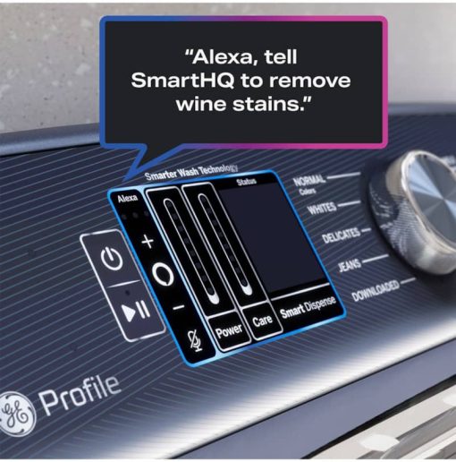 GE Profile 5.3 Cu. Ft. Diamond Gray Washer With Smarter Wash Technology And FlexDispense - Image 17