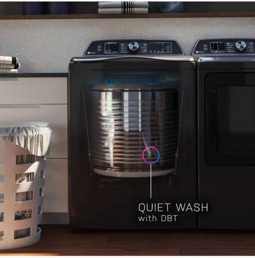 GE Profile 5.3 Cu. Ft. Diamond Gray Washer With Smarter Wash Technology And FlexDispense - Image 14