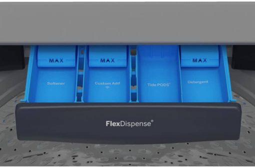 GE Profile 5.3 Cu. Ft. Sapphire Blue Washer With Smarter Wash Technology And FlexDispense - Image 6