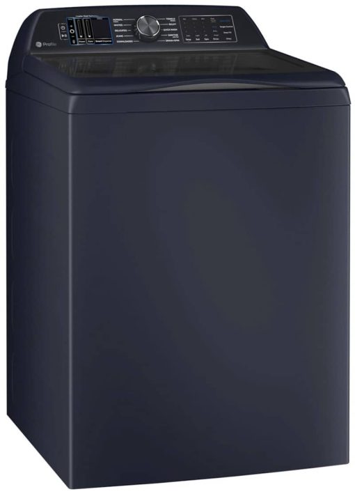 GE Profile 5.3 Cu. Ft. Sapphire Blue Washer With Smarter Wash Technology And FlexDispense - Image 3