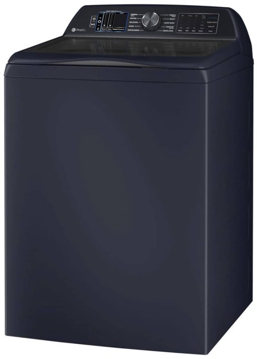 GE Profile 5.3 Cu. Ft. Sapphire Blue Washer With Smarter Wash Technology And FlexDispense - Image 2