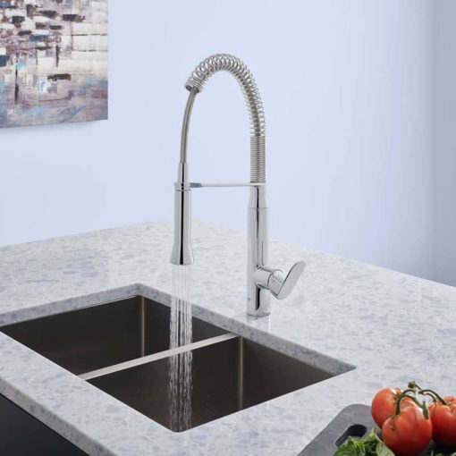 GROHE K7 Medium StarLight Chrome Semi-Pro Kitchen Faucet - Image 5