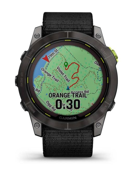 Garmin Enduro 2 Black UltraFit Nylon Smartwatch, 51mm - Image 2