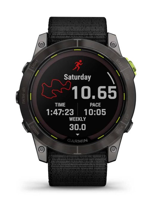 Garmin Enduro 2 Black UltraFit Nylon Smartwatch, 51mm - Image 9