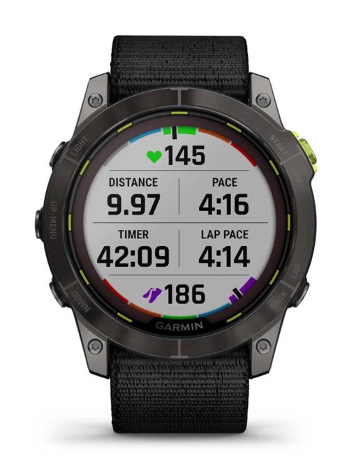 Garmin Enduro 2 Black UltraFit Nylon Smartwatch, 51mm - Image 8