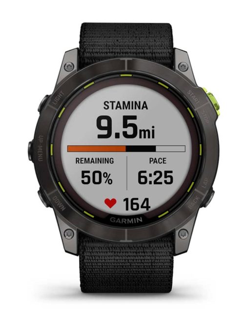 Garmin Enduro 2 Black UltraFit Nylon Smartwatch, 51mm - Image 6