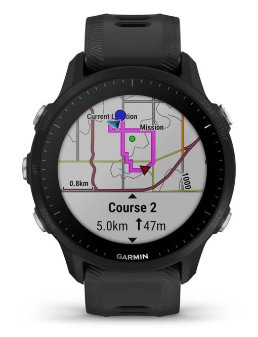 Garmin Forerunner 955 Black Silicone Smartwatch, 47mm - Image 2