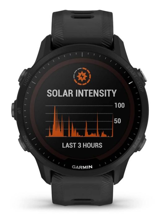 Garmin Forerunner 955 Solar Black Silicone Smartwatch, 47mm - Image 2