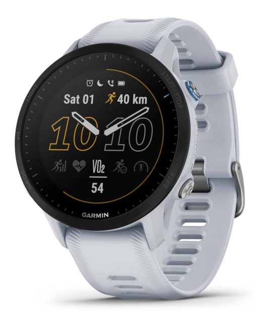 Garmin Forerunner 955 Whitestone Silicone Smartwatch, 47mm