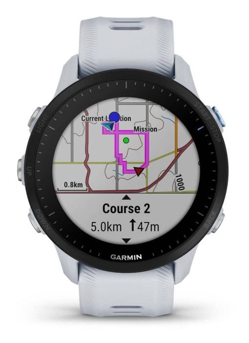 Garmin Forerunner 955 Whitestone Silicone Smartwatch, 47mm - Image 2