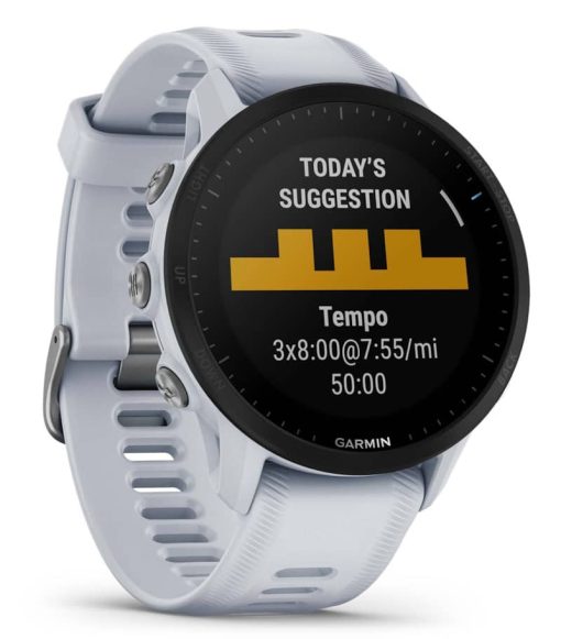 Garmin Forerunner 955 Whitestone Silicone Smartwatch, 47mm - Image 3