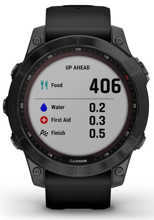 Garmin fenix 7 Sapphire Solar, Black DLC Titanium With Black Band - Image 7