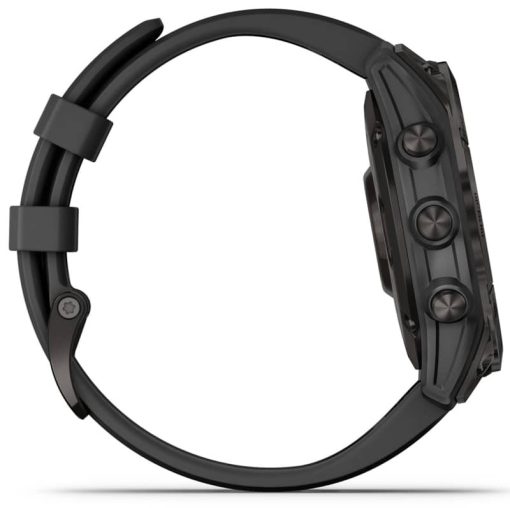 Garmin fenix 7 Sapphire Solar, Black DLC Titanium With Black Band - Image 9
