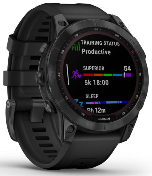 Garmin fenix 7 Solar, Slate Gray With Black Band - Image 3
