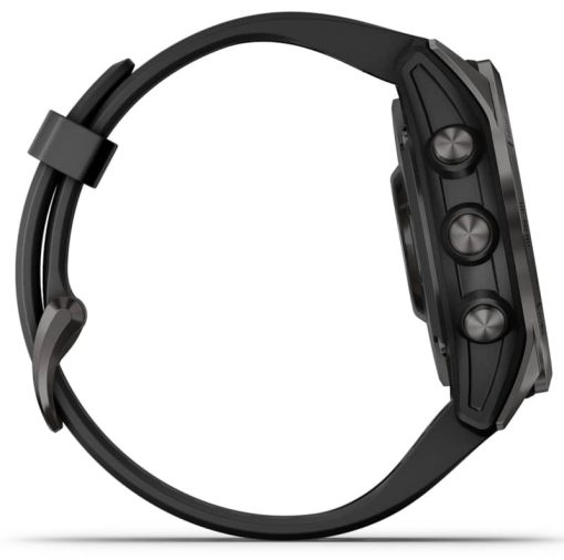 Garmin fenix 7S Sapphire Solar, Carbon Gray DLC Titanium With Black Band - Image 10