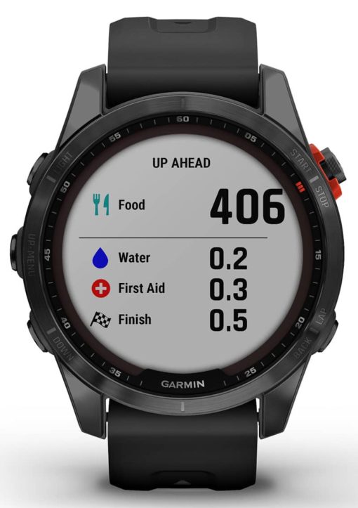 Garmin fenix 7S Sapphire Solar, Cream Gold Titanium With Light Sand Band - Image 5