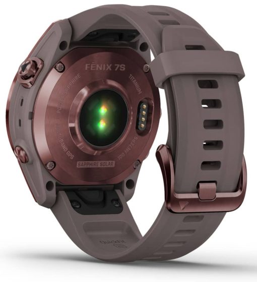 Garmin fenix 7S Sapphire Solar, Dark Bronze Titanium With Shale Gray Band - Image 11